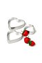 3-Piece Metal Heart Shaped Cookie Cutter Mold - 2