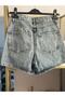 Jean Shorts Skirt Denim Blue - 2