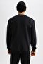 Slim Fit Crew Neck Printed Sweatshirt Z3242Az23Au - 6