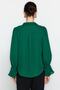 Emerald Green Boho Spanish Sleeve Woven Shirt TWOAW22GO0487 - 7