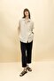 Jogger High Waist Short Leg Linen Blended Trousers with Pockets Z2582az23sm - 3