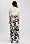 Palazzo Printed Satin Trousers Z9203az23sm - 7