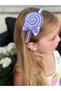 Luxury fashion giant silvery lollipop candy bow tiara female child tiara lilac purple white