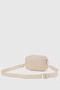 Women's Straw Cream Multi-Pocket Adjustable Crossbody Bag - 2