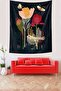 Flowers Butterflies and Bird Pattern Stain Resistant Fabric Wall Cloth Wall Carpet Tapestry