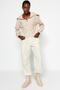 Beige Thessaloniki/Knitwear Look Polo Collar Zippered Regular/Normal Fit Knitted Sweatshirt TWOAW24SW00000 - 2