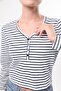 Button Detailed Fitted/Body Stretchy Knitted Blouse - 5