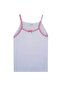 Girl's Combed Cotton Undershirt with Rope Strap, Pack of 6 - 6