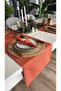 Royal Linen Textured Tile Cinnamon Short Runner 1 Piece (Napkin Not Included) - 2