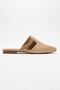 PESA Cream Straw Stone Women's Slippers - 6