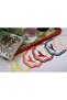 منديل حفلات مطرز بنمط برج العذراء مكون من 6 قطع