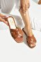 Tan Open-Toe and Side Open Women’s Slipper for Outdoor and House Slippers Use - 4