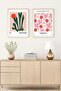 Artistic Set of 2 Paintings with Wooden Frame