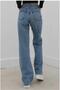 Ramrod Medium Blue Snow Wash Palazzo Jean Wideleg Colorfast Women's High-waist Wide Leg Jeans - 4