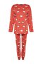 Cinnamon 100% Cotton Eye Patterned T-shirt-Jogger Knit Pajama Set THMAW22PT0270 - 8