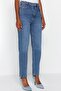Mavi Yüksek Bel Mom %100 Pamuk Non-Stretch Jeans TWOAW24JE00076 - 9