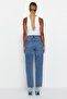 Mavi Yüksek Bel Mom %100 Pamuk Non-Stretch Jeans TWOAW24JE00076 - 11