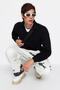 Unisex Black Polo Collar Knitwear Sweater - Regular Fit, Non-Pilling Tmnaw24Kz00008 - 2