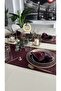 Royal Linen Textured Plum Short Runner 1 Piece (Napkin Not Included) - 3