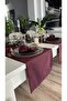 Royal Linen Textured Plum Short Runner 1 Piece (Napkin Not Included) - 6