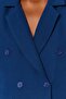 Navy Blue Crop Woven Blazer Jacket TWOAW24BC00023 - 3