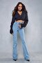 Jonis Power Lycra Ice Blue Spaghetti High Waist Flare Jeans (collector Extra Comfortable) - 2