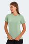 Kristen I Women's V-Neck Light Green T-Shirt - 6