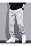 Mountain Mountain Printed 3 Thread Printed Cotton Thick Sweatpants - 4
