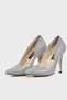 WOMEN'S GRAY GENUINE LEATHER HEELED STILETTO SHOES, NUMBER 35-40 - 3