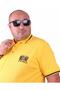 Large Size Polo Collar T-Shirt Ninety Seven 23417 YELLOW - 2