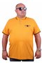 Large Size Polo Neck T-Shirt Casual 23419 MUSTARD