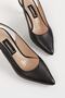 WOMEN'S BLACK GENUINE NATURAL LEATHER HEEL SHOES, NUMBER 35-40 - 2