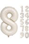 8 سنوات 74 سم كريم بالون فويل - 2