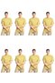 8 Li Khaki Color Paid Beginner Soldier Set 100% Cotton Undershirt