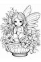 Cute Fairy Coloring Book - 3