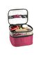 Women's Makeup Bag Foldable Travel Makeup Organizer with Two Large Compartments and Hanger