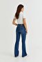 Davin Dark Blue Spaghetti Jeans High Waist Power Lycra Jeans - 2