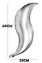 Silver Mermaid Tail with 40 Balloons Foil Balloons Balloon Chain Birthday Ornament Decoration Party Set - 2