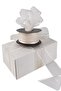 Chiffon Ribbon 4 cm 20 meters Decoration Ribbon CREAM - 2