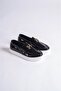 Black Patent Leather White Sole Men's Buckle Casual Shoes BG1137-110-0001 - 4