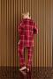 WOMEN'S FRENCH VELVET WINTER PAJAMA SET WITH DRESSING Gown - 6