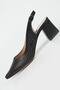 WOMEN'S BLACK GENUINE NATURAL LEATHER HEEL SHOES, NUMBER 35-40 - 4