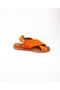 7616 Orange Suede Leather Women's Sandals - 2