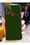 Luxury Silicone Case for Samsung Galaxy A21S with Dark Green Edges Gold Detail