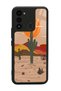Tecno Spark 8C Glossy Phone Case with Retro Cactus Sun Design