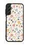 Samsung A34 White Glossy Phone Case with Bindan Design