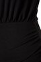 Siyah Dokulu Krep Drape Detaylı Mini Örme Elbise TWOAW24EL00137 - 8