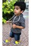 Boy's 2-Piece Set with Denim Pants and Short-Sleeve Hoodie - Age 3-6 - 2093 - 3