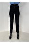Leeonn Women's Black High Waist Lycra Mom Jean Trousers - 2