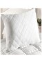 Textile Maker 4 Pieces Pillow Protector Quilted Cotton Fabric with Zipper - 3